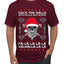 Valhalla Deck The Halls With Skulls & Bodies Ugly Christmas Sweater Men's T-Shirt