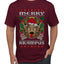Merry Krampus Santa Folklore Figure Horror Ugly Christmas Sweater Men's T-Shirt