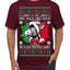 Jing a Di Jing Dominick the Italian Christmas Donkey Ugly Christmas Sweater Men's T-Shirt