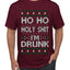 Ho Ho I'm Drunk, Funny Humor Christmas Unisex Sweater, Ugly Christmas Sweater Men's T-Shirt