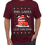This Santa Loves going down, Funny dirty Humor, Ugly Christmas Sweater Men's T-Shirt