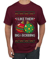 Big and Bobbing, Funny Ugly Christmas Sweater Unisex Men's T-Shirt