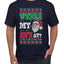 Where my Hos At Santa Funny Ugly Christmas Sweater Men's Graphic T-Shirt