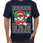 Yo Yo Yo Black Santa Ugly Christmas Sweater Men's T-Shirt