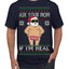 Ask Your Mom If I'm Real Funny, Funny Dirty Inappropriate Censored Santa Claus Ugly Christmas Sweater Men's T-Shirt