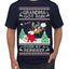Grandma Got Run Over by a Reindeer, Funny Animated Design Rein Deer Kids TV Song Movie Ugly Christmas Sweater Men's T-Shirt