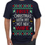 First Christmas With My Hot New Wife Classic Newlywed Ugly Christmas Sweater Men's T-Shirt