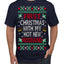 First Christmas With My Hot New Husband Classic Newlywed Ugly Christmas Sweater Men's T-Shirt