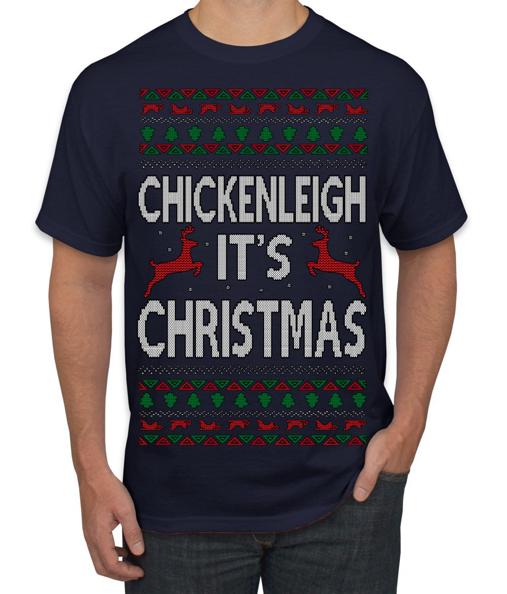 Chickenleigh It's Christmas Funny Viral Trending Meme Ugly Christmas Sweater Men's T-Shirt