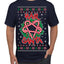 Hail Santa Funny Satanic Candy Devil Heavy Metal Satan Ugly Christmas Sweater Men's T-Shirt