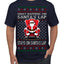 What Happens on Santa's Lap Stays on Santa's Lap, Funny Dirty X Rated Naughty Ugly Christmas Sweater Men's T-Shirt