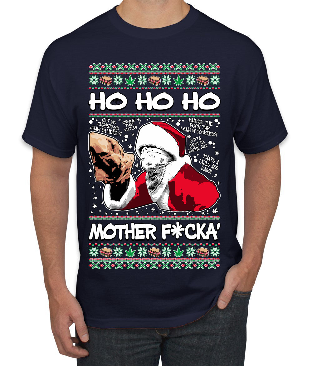 Friday Hood Santa  Ugly Christmas Sweater Men's T-Shirt