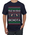 Feliz Navidad Bichota Ugly Christmas Sweater Men's T-Shirt