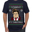 Ho Ho Holy Schnikes Funny 90s Classic Tommy Boy Movie Ugly Christmas Sweater Men's T-Shirt