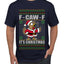 F-CAW-F IT'S CHRISTMAS, Ugly Christmas Sweater Men's T-Shirt