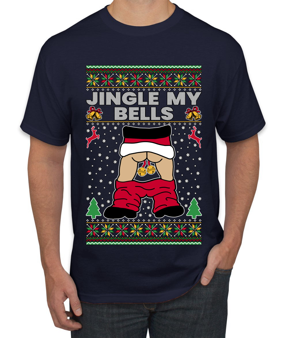 Jingle My Bells, Ugly Christmas Sweater Men's T-Shirt