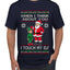 When I Think About You I Touch My Elf, Ugly Christmas Sweater Men's T-Shirt