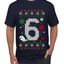Christmas 6 Meme, Ugly Christmas Sweater Unisex Men's T-Shirt