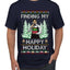 Finding My Happy Holiday, Ugly Christmas Sweater Men's T-Shirt
