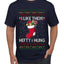 Hefty And Hung Christmas Sweater, Funny  Ugly Christmas Sweater Men's T-Shirt