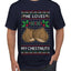 He Loves my Chestnuts, Ugly Christmas Sweater Unisex Men's T-Shirt