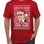 Santas Coming That's What She Said Michael Scott Ugly Christmas Sweater Men's Graphic T-Shirt
