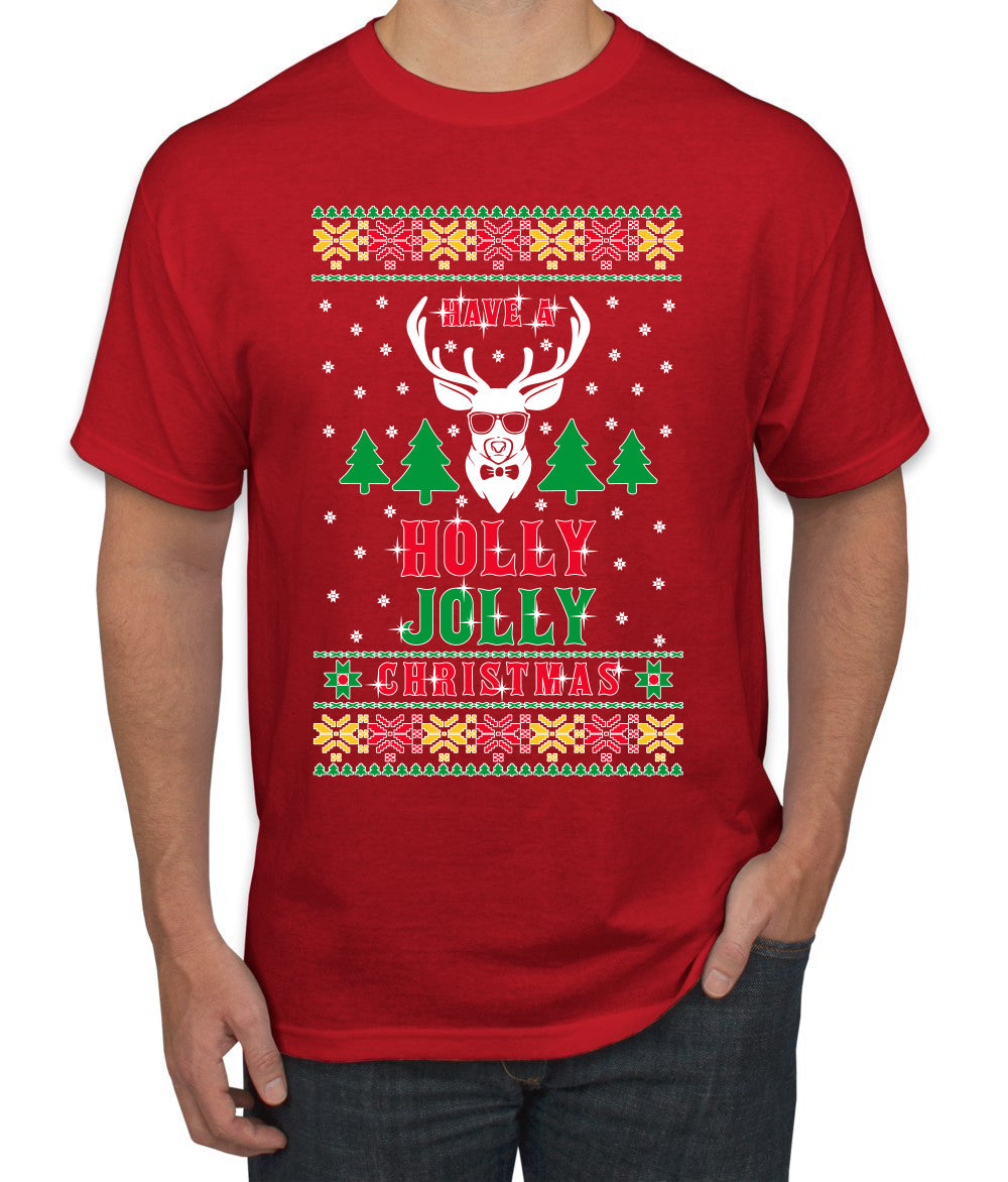 Have A Holly Jolly Christmas Ugly Christmas Sweater Men's Graphic T-Shirt