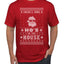 Theres Some Hos in the House Santa Ugly Christmas Sweater Men's Graphic T-Shirt