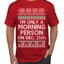 I'm Only A Morning Person on December 25th Ugly Christmas Sweater Men's T-Shirt