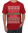 Santa's Favorite Homo Ugly Christmas Sweater Men's T-Shirt