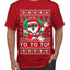 Yo Yo Yo Black Santa Ugly Christmas Sweater Men's T-Shirt