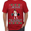 Jesus the Ultimate Deadlifter Funny Ugly Christmas Sweater Men's T-Shirt