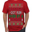 Grandma Got Ran Over by a Reindeer | Classic Xmas Song Holiday Movie Quote Ugly Christmas Sweater Men's T-Shirt