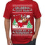 Grandma Got Run Over by a Reindeer, Funny Animated Design Rein Deer Kids TV Song Movie Ugly Christmas Sweater Men's T-Shirt