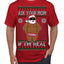 Ask Your Mom If I'm Real Funny Black Santa Claus Censored Ugly Christmas Sweater Men's T-Shirt