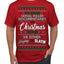 Serial Killer Docs or Christmas Movies Slaying Sleighing Ugly Christmas Sweater Men's T-Shirt