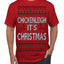 Chickenleigh It's Christmas Funny Viral Trending Meme Ugly Christmas Sweater Men's T-Shirt