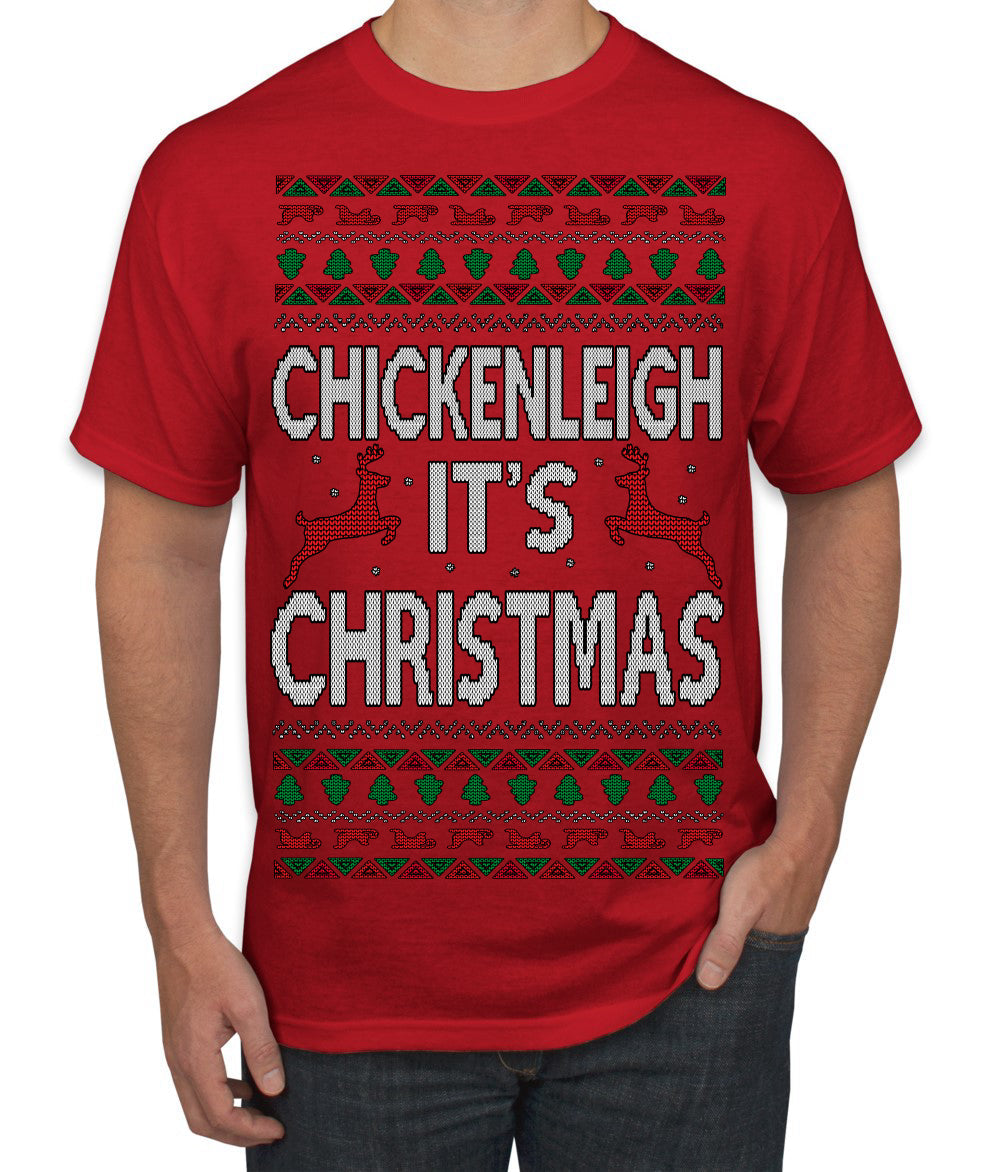 Chickenleigh It's Christmas Funny Viral Trending Meme Ugly Christmas Sweater Men's T-Shirt