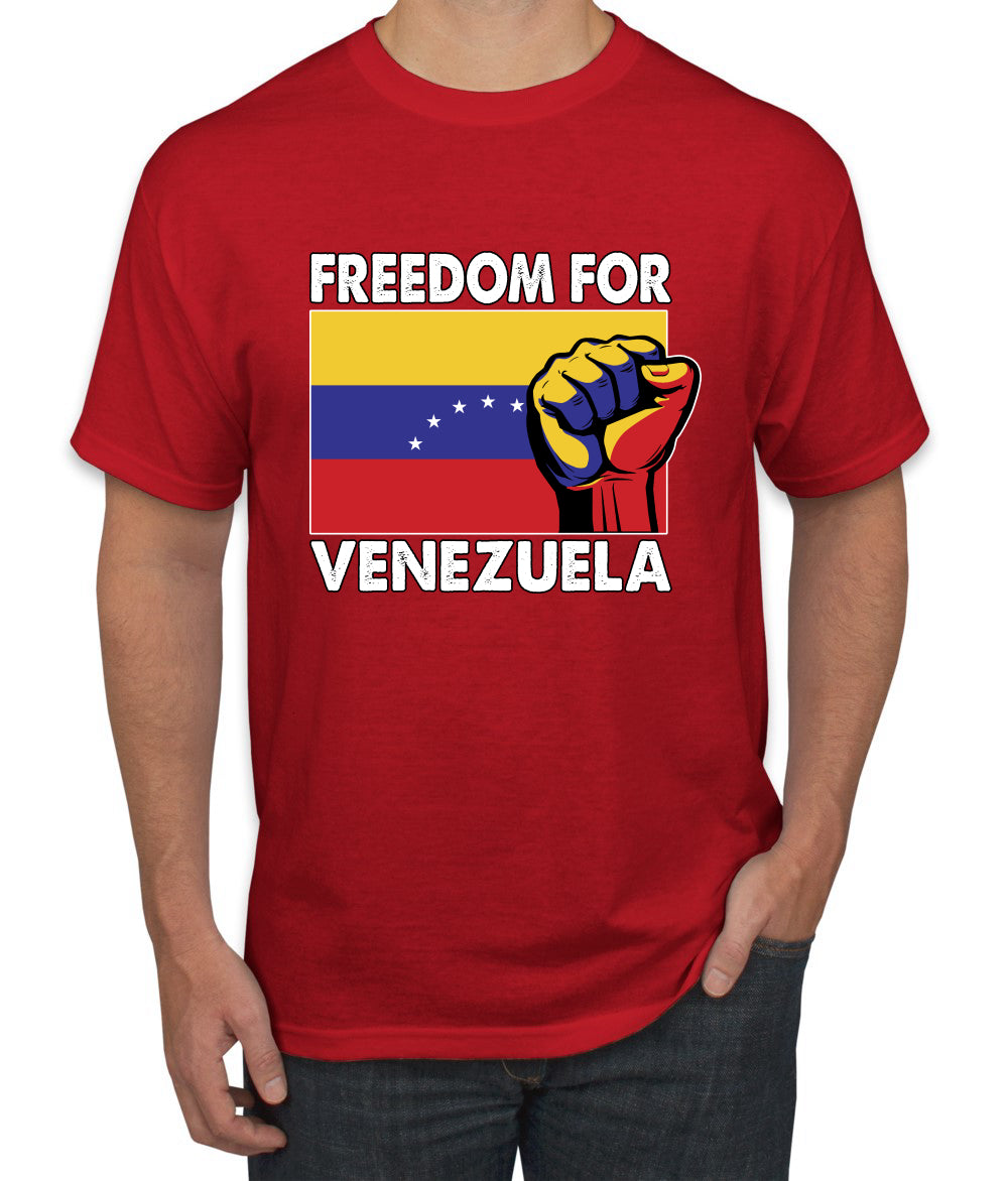 Freedom For Venezuelan Raised Fist Sweater, Unisex Men's T-Shirt