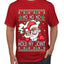 Ho Ho Ho Hold My Joint Weed Santa Smoking Ugly Christmas Sweater Men's Graphic T-Shirt