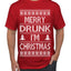Merry Drunk I'm Christmas Beer Wine Drinking Holiday Humor  Ugly Christmas Sweater Men's Graphic T-Shirt