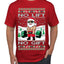 No Lift No Gift Fitness Workout Santa Ugly Christmas Sweater Men's T-Shirt
