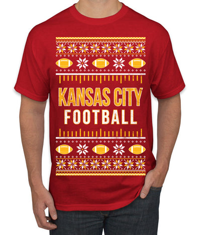 City of Kansas City KC American Football Fantasy Fan Ugly Christmas Sweater Unisex Crewneck Sweatshirt