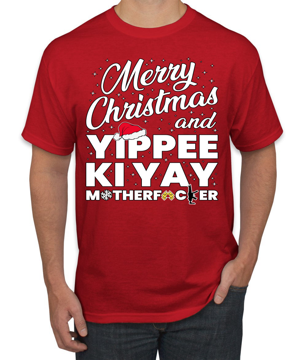 Merry Christmas and Yippee Ki Yay MOFO Christmas Men's T-Shirt
