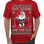 F Around And Find Out Santa Ugly Christmas Sweater Men's T-Shirt