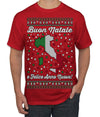 Buon Natale e Felice Anno Nuovo! Merry Christmas and Happy New Year Ugly Christmas Sweater Men's T-Shirt
