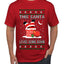 This Santa Loves going down, Funny dirty Humor, Ugly Christmas Sweater Men's T-Shirt
