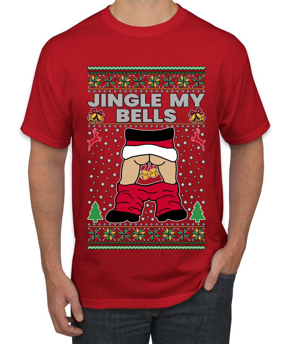 Jingle My Bells, Ugly Christmas Sweater Men's T-Shirt