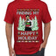 Finding My Happy Holiday, Ugly Christmas Sweater Men's T-Shirt