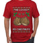 He Loves my Chestnuts, Ugly Christmas Sweater Unisex Men's T-Shirt
